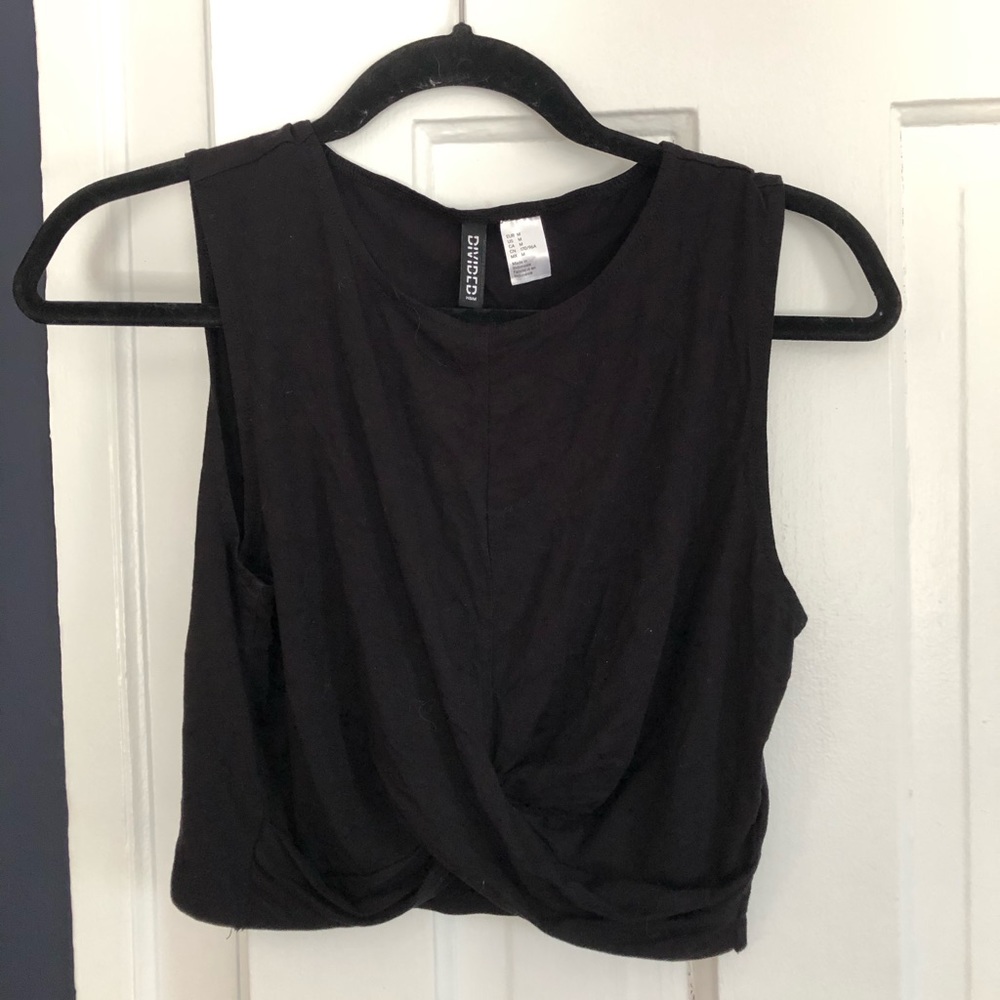 Black crop top